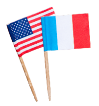 America & France Flag